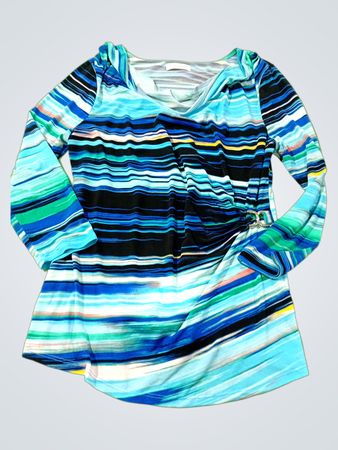 Blouse à rayures à manches longues Calvin Klein