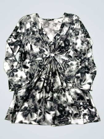 Daisy Fuentes Tie-Dye Long-Sleeve Top