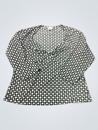 Giorgio Fiorlini Collection Black and White Patterned Top