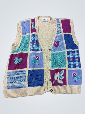 Jantzen Classics Damen Patchwork Strickweste