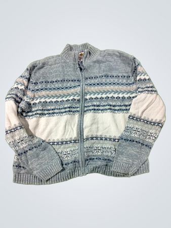 Tiara International Zip-Up Sweater
