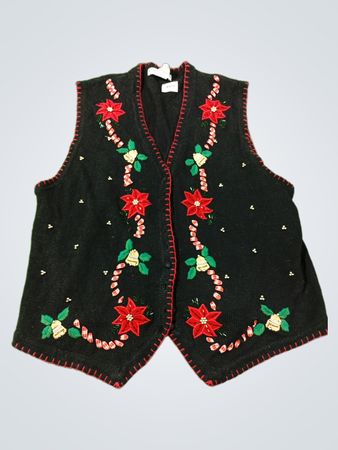 Victoria Jones Woman Schwarze Weihnachtsweste
