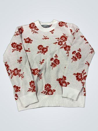 Berkley Jensen Floral Knit Sweater