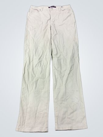Pantalon droit beige orné Gloria Vanderbilt