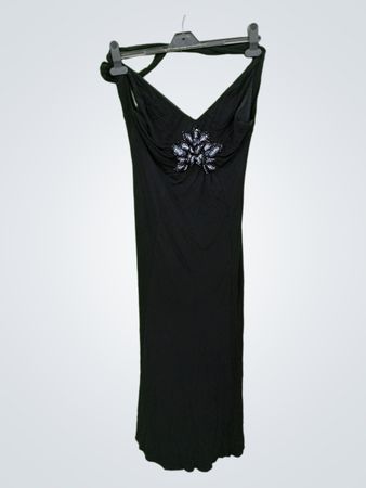 BCBGMAXAZRIA Schwarzes Maxi-Kleid