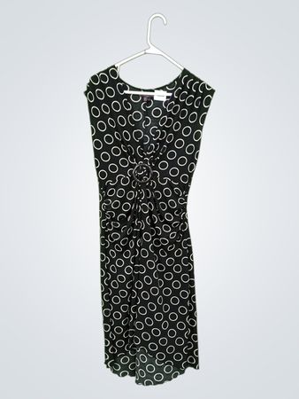 Mein Michelle Schwarz & Weiß Kreisdruck Kleid