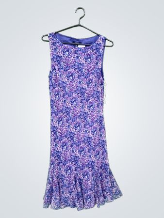 Chaps Blumenmuster ärmelloses Kleid