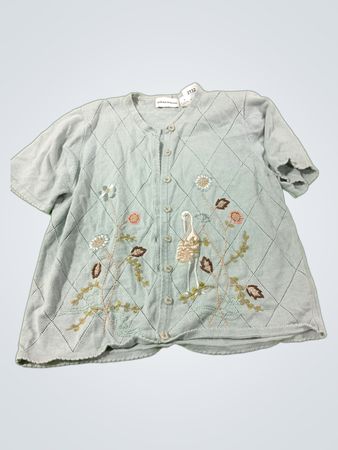 Alfred Dunner bestickte Strickjacke