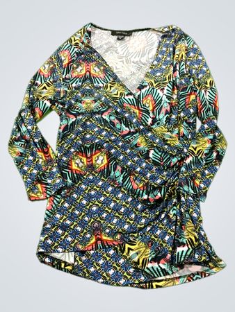 Karen Kane Damen Bedrucktes Wickelkleid