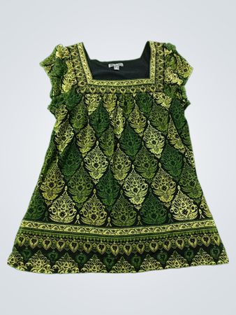 Apt 9 Damen Kurzarm Top mit quadratischem Ausschnitt und Druck