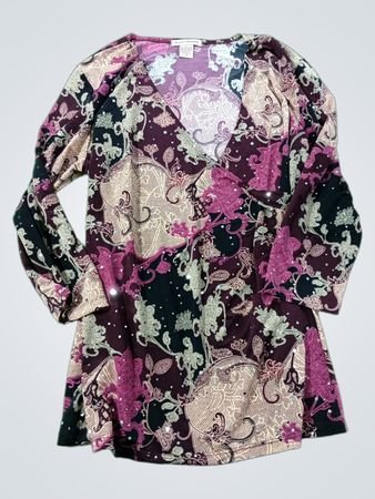 Susan Lawrence Damen bedrucktes Langarmshirt
