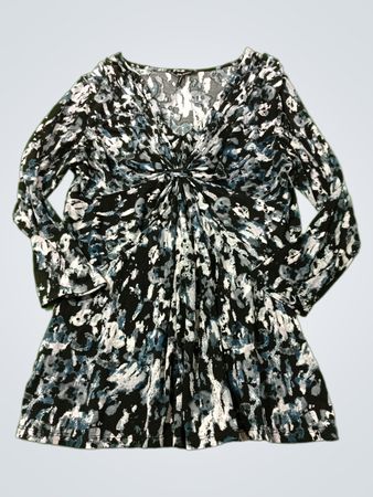 Daisy Fuentes Bedrucktes Langarmshirt