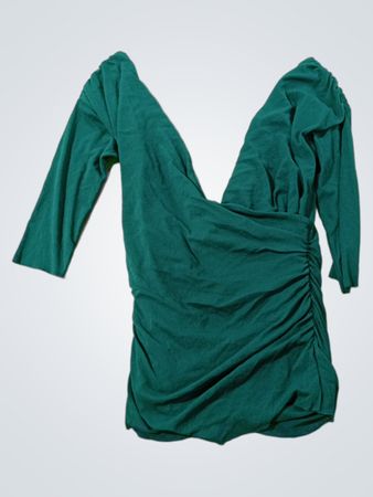 WESTONWEAR Ruched V-Neck Dress