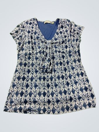 Liz Claiborne Kurze Ärmel V-Ausschnitt Top