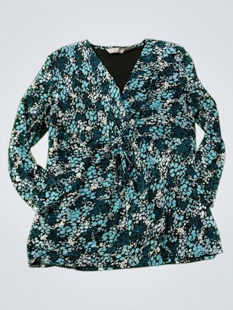 Blumenmuster Twist-Front-Oberteil