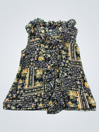 IGNEY FASHION Floral Print Ruffle Top