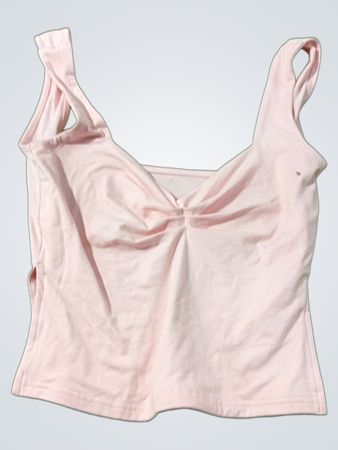 Pinkes Tanktop mit "3433" Aufkleber