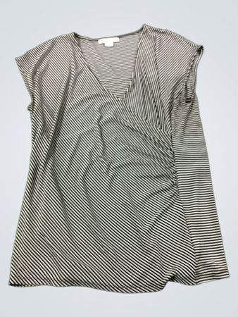 Liz Claiborne Gestreifter Wickeloberteil
