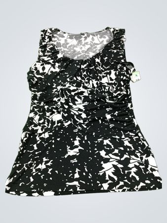 Anne Klein Ärmelloses Top mit Blätterdruck