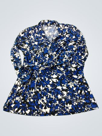 CHAUS Floral Print Langarm Wickelkleid