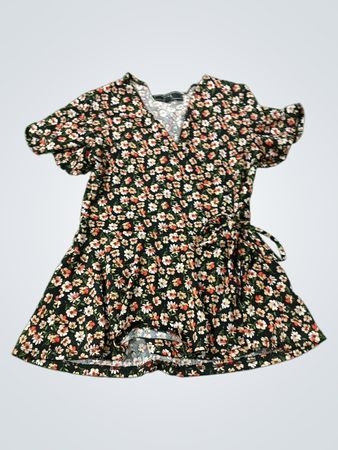 VIBE Floral Print Wickelkleid