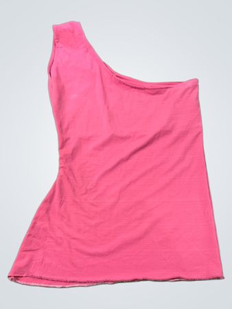 Rosa Ein-Schulter-Top
