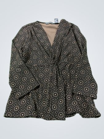 Liz Claiborne Damen Bedruckte Langarmbluse
