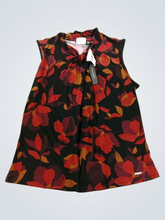 Ärmelloses Oberteil mit Blumenmuster für Damen