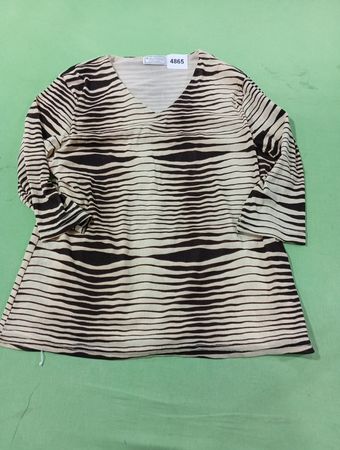WingShing Fashion Zebra Print Top