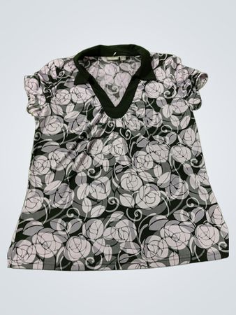 Apt. 9 Stretch Floral Print V-Neck Top