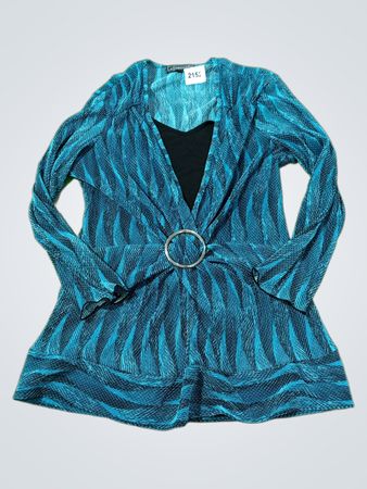 Elementz Falten-V-Ausschnitt-Bluse mit Ringdetail