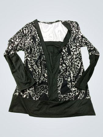 M.G.A.3 Damen Tierdruck Langarmshirt