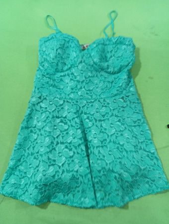 Tag 1080 Teal Lace Romper