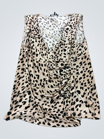 DKNY Leopardenmuster ärmelloses Top