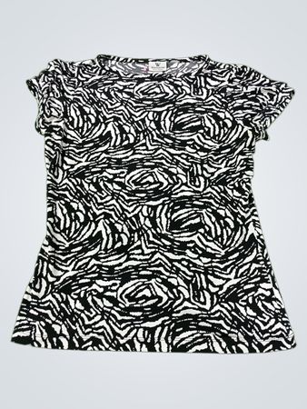 Worthington Petite Stretch Zebra Print Top