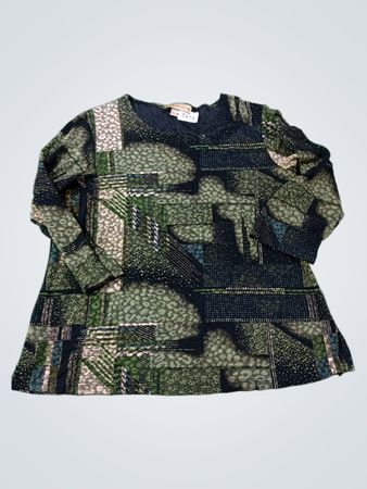 Notations Damen Bedrucktes Langarmshirt