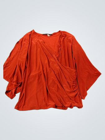 COCO BIANCO Orange Rüschen Wickeltop