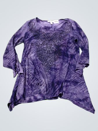 Dressbarn Tie-Dye Tunic Top