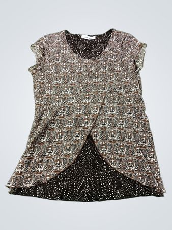 Nine West bedrucktes Tunika-Oberteil