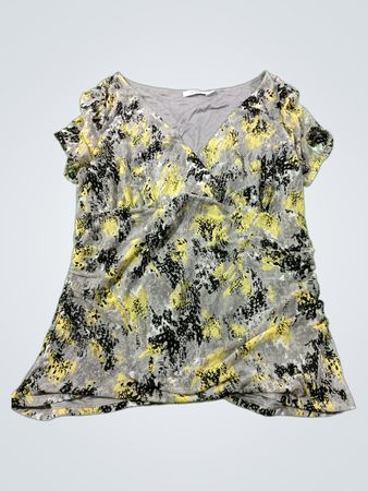 RICKI'S Damen Abstract Print V-Ausschnitt Top