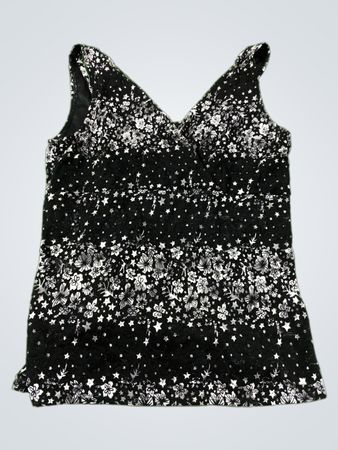 White House Black Market Floral & Star Print Tank Top