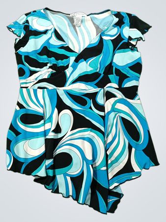 Dressbarn Abstract Print Top