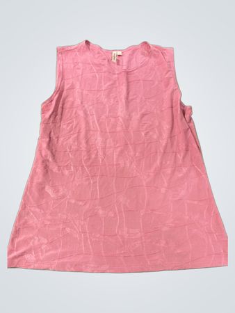 Susan Lawrence Pink Textured Ärmeloses Top