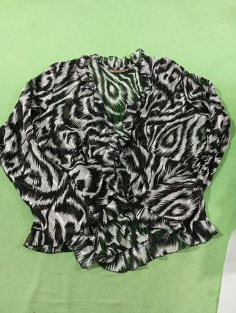 Notations Zebra Print Bluse