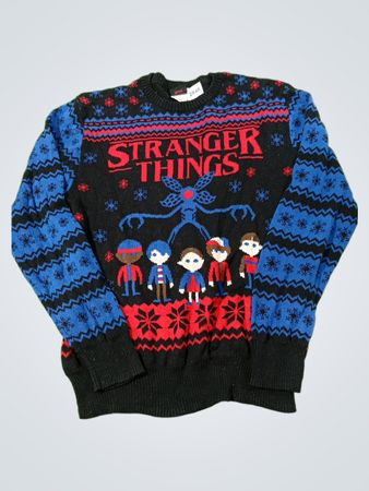 Stranger Things Grafik Strickpullover