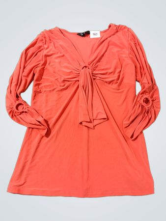 Dusak Designs Coral Ruched Sleeve Top