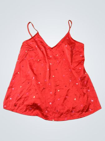 Stars Above Red Heart Print Cami