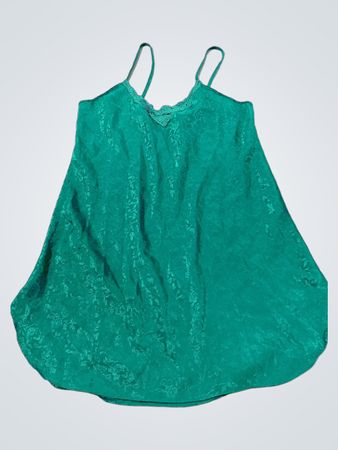 Alexandra Nicole Green Floral Print Slip Dress