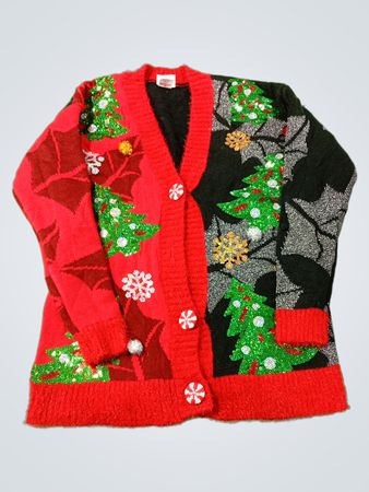 Urlaub Zeit Hässlicher Weihnachts-Pullover Cardigan