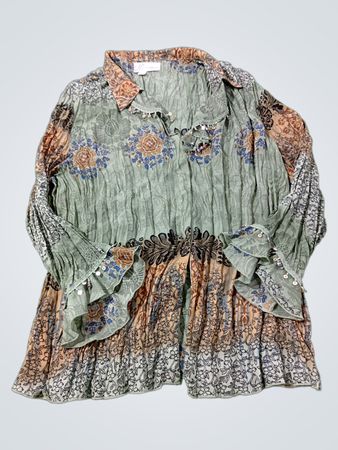 Dressbarn Bedruckte Langarmbluse